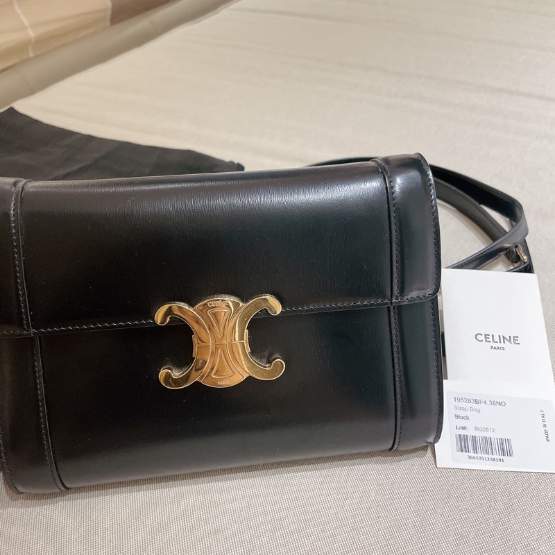 CELINE TRIOMPHE BAG IN SHINY CALFSKIN-2