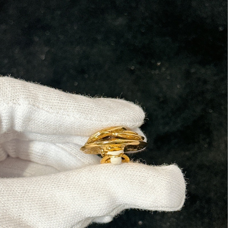 莉亞精品♡ Chanel圓金耳夾 二手美品-13