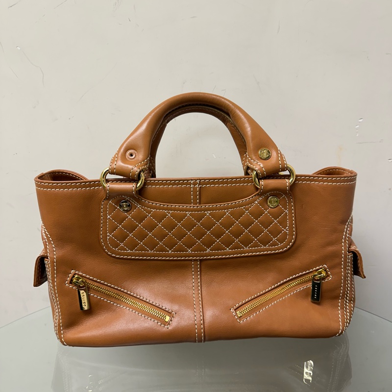 Celine Boogie駝色手袋-0