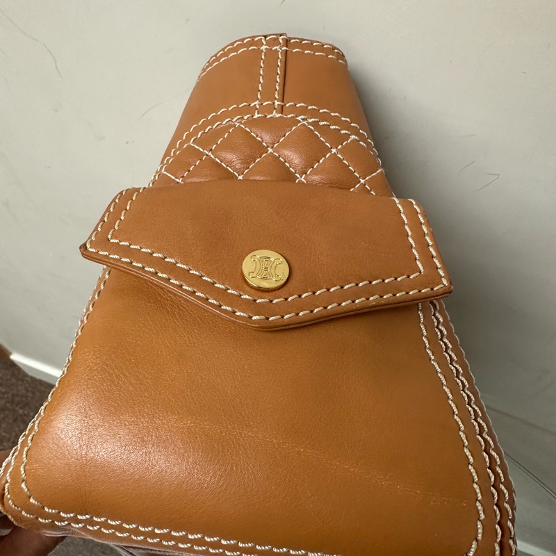 Celine Boogie駝色手袋-6