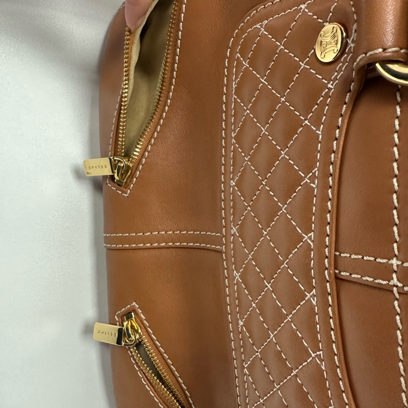 Celine Boogie駝色手袋-14