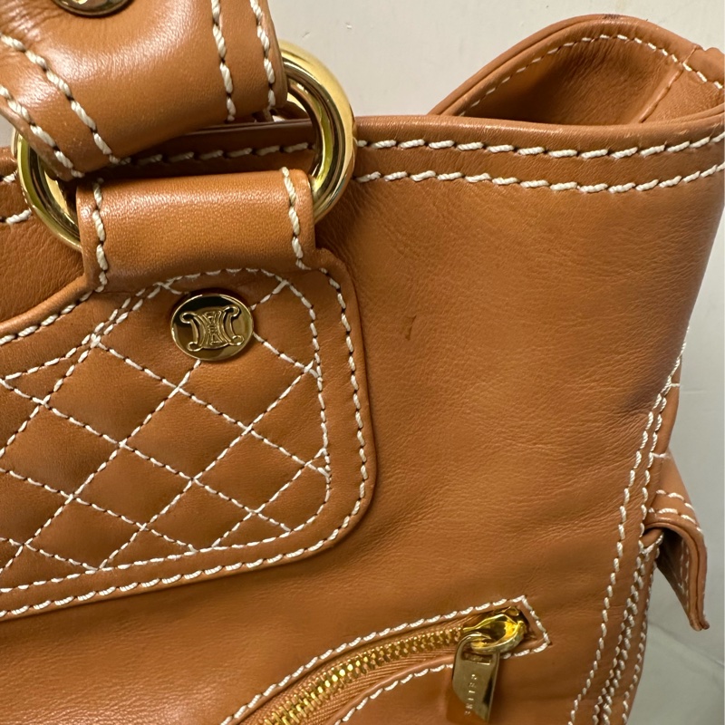 Celine Boogie駝色手袋-17