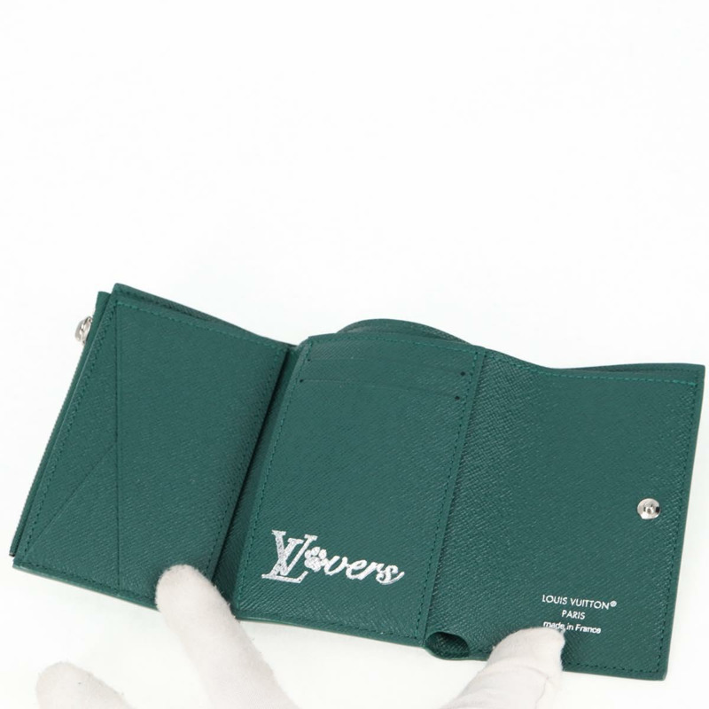 【日本直送】路易威登 Monogram My Heritage Victor 錢包 綠色 M13222 LV 授權 132618M-7