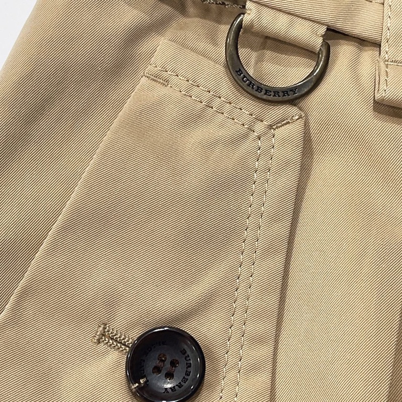 Burberry 黑標 腰帶花苞卡其裙-3