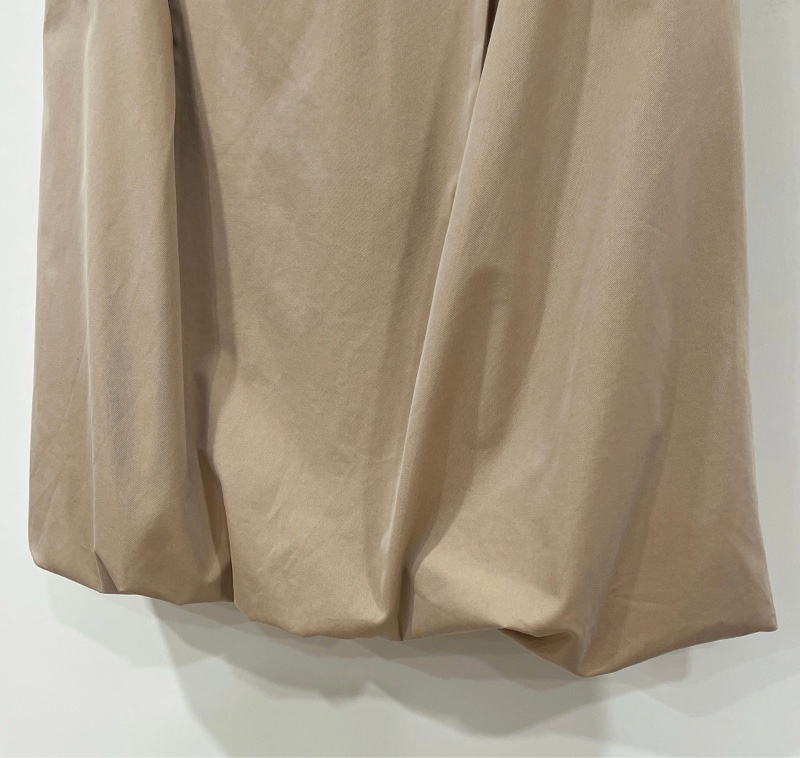 Burberry 黑標 腰帶花苞卡其裙-6