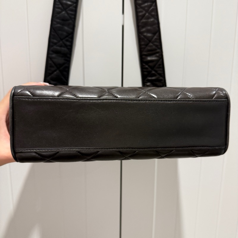 Chanel 香奈兒 vintage 黑武士 相機包/斜背包/肩背包-7