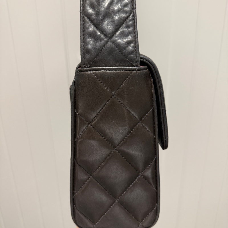 Chanel 香奈兒 vintage 黑武士 相機包/斜背包/肩背包-15