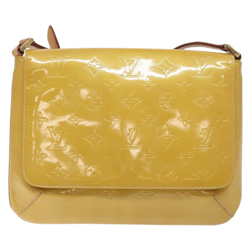 【日本直送】路易威登 Monogram Vernis Thompson Street 包米色 M91301 LV 正品 gh427-12