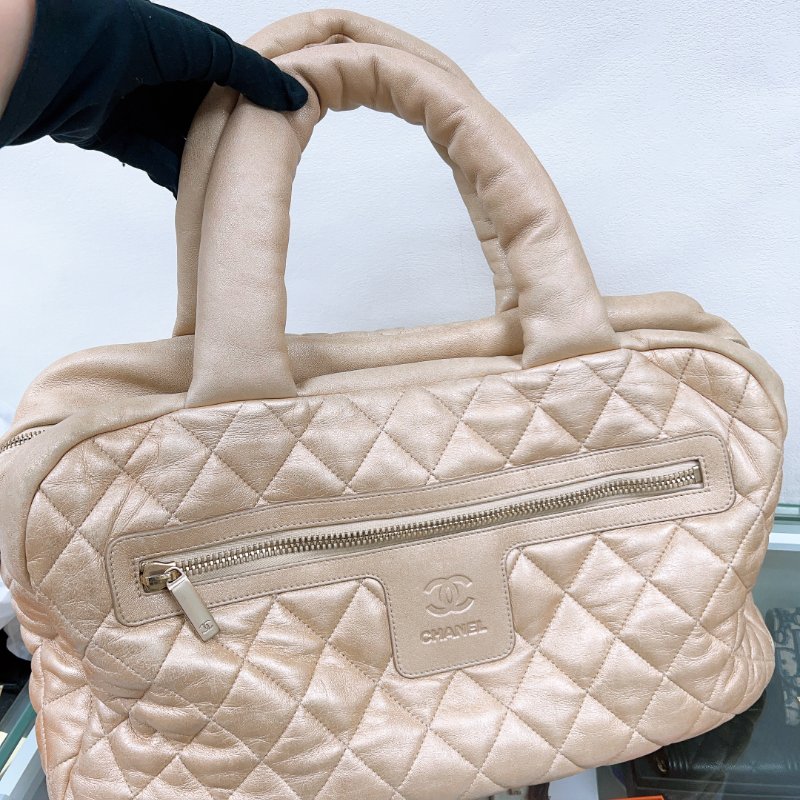 Chanel coco cocoon 淺金手柄手提包/托特包-1