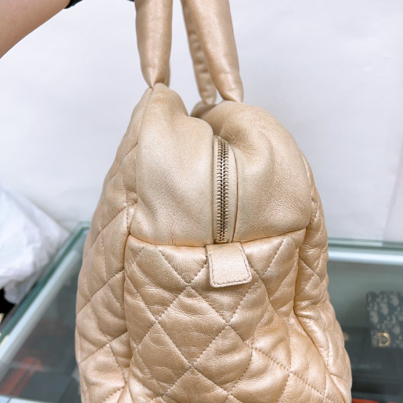 Chanel coco cocoon 淺金手柄手提包/托特包-6