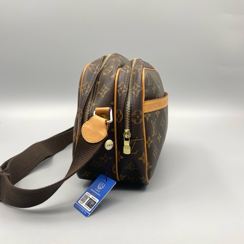 LV路易威登老花記者相機斜背包-6
