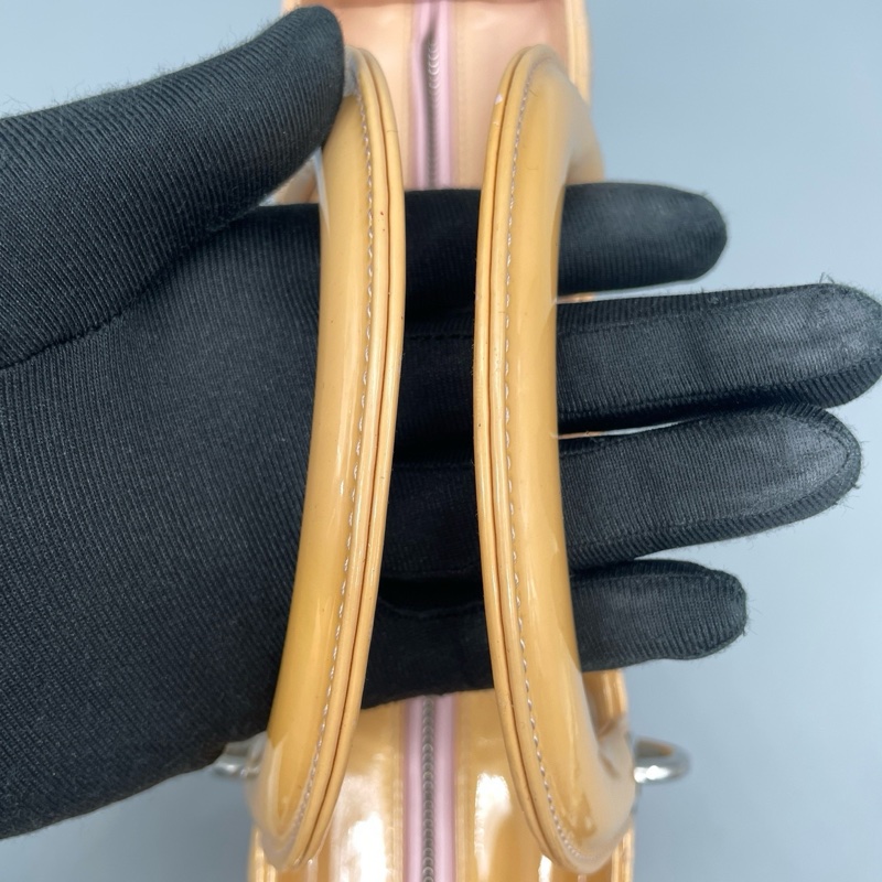 Dior 迪奧七格戴妃漆皮手提手提包肩背包-6