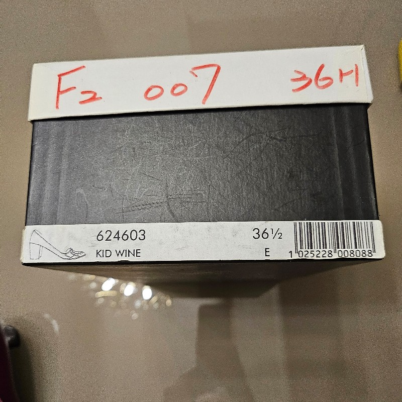 MARC JOCABS酒紅色鞋頭拼接麂皮-5