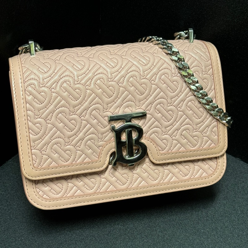 （超新～ Jisoo同款） Burberry 巴寶莉 粉色羔羊皮 專櫃85000-10