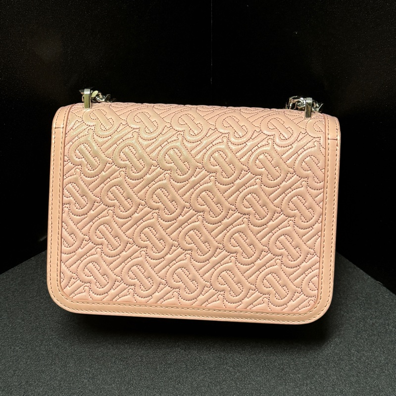 （超新～ Jisoo同款） Burberry 巴寶莉 粉色羔羊皮 專櫃85000-13