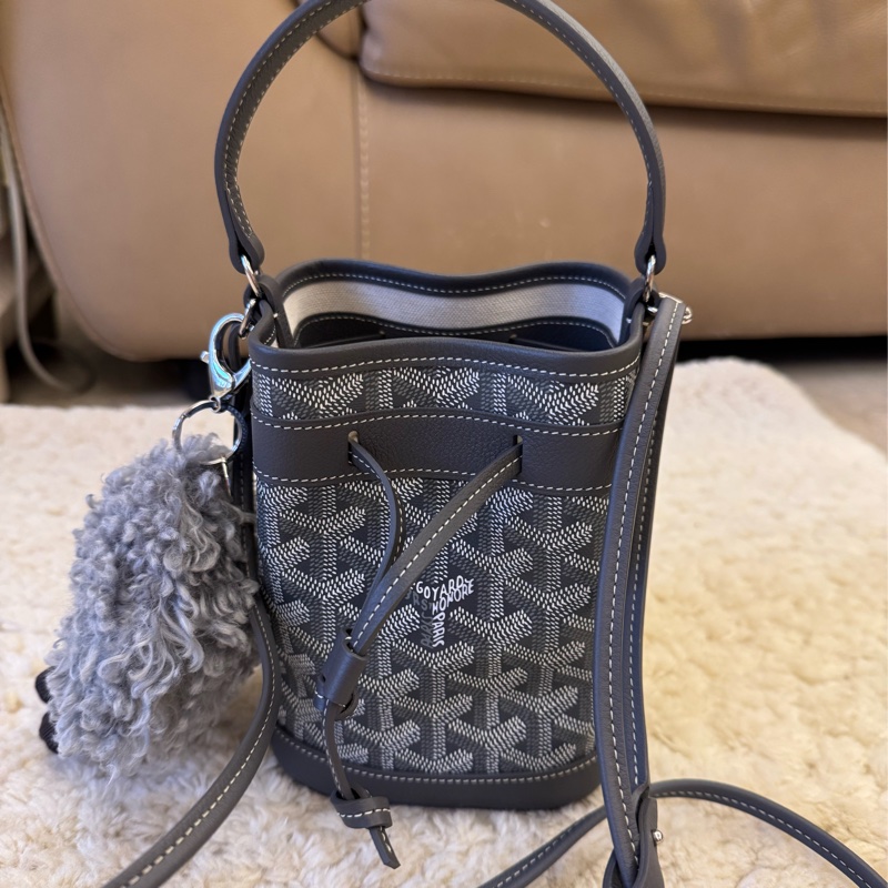 goyard戈雅 mini 小水桶 灰色-4