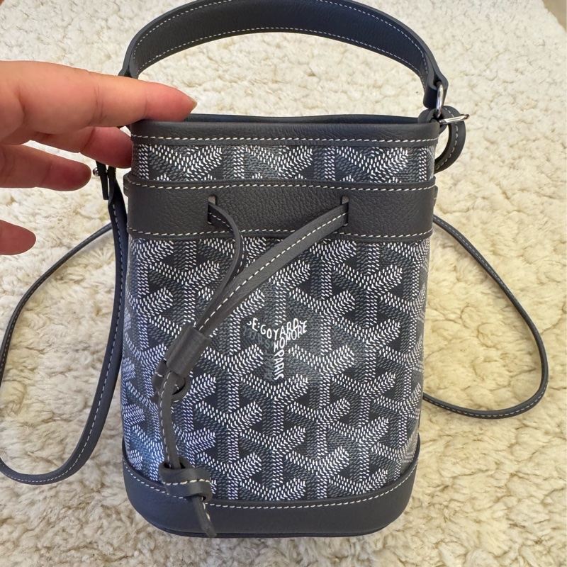 goyard戈雅 mini 小水桶 灰色-7