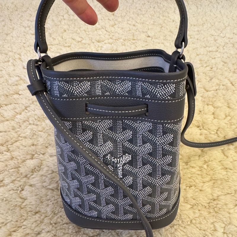 goyard戈雅 mini 小水桶 灰色-9