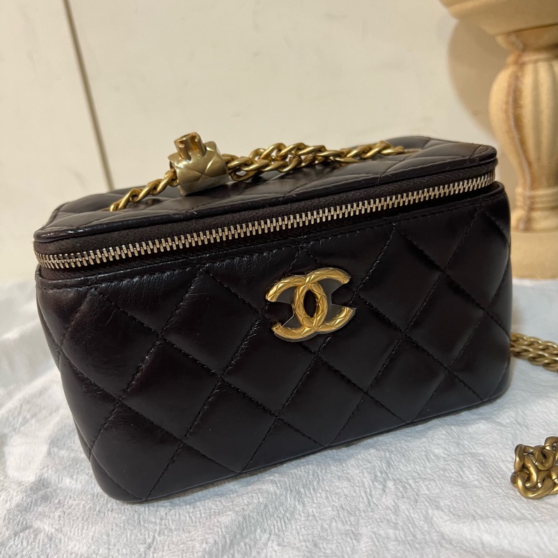 ෆ Chanel 2022 化妝包 盒子包-4