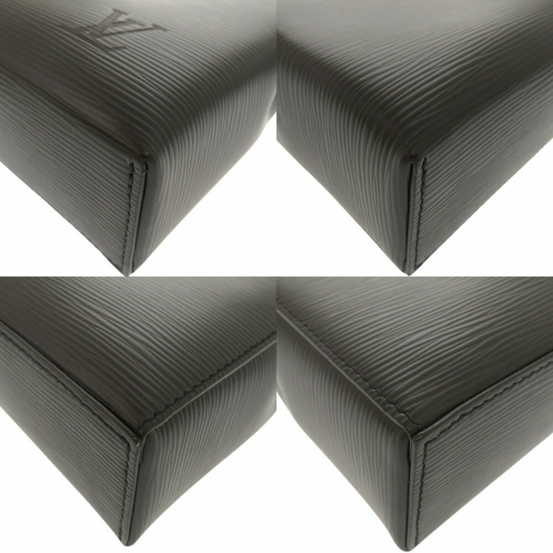 路易威登 Sac Plat Fold Epi 皮革 M58497 黑色手提包/肩背包 LV 1517LOUIS VUITTON 男款-4