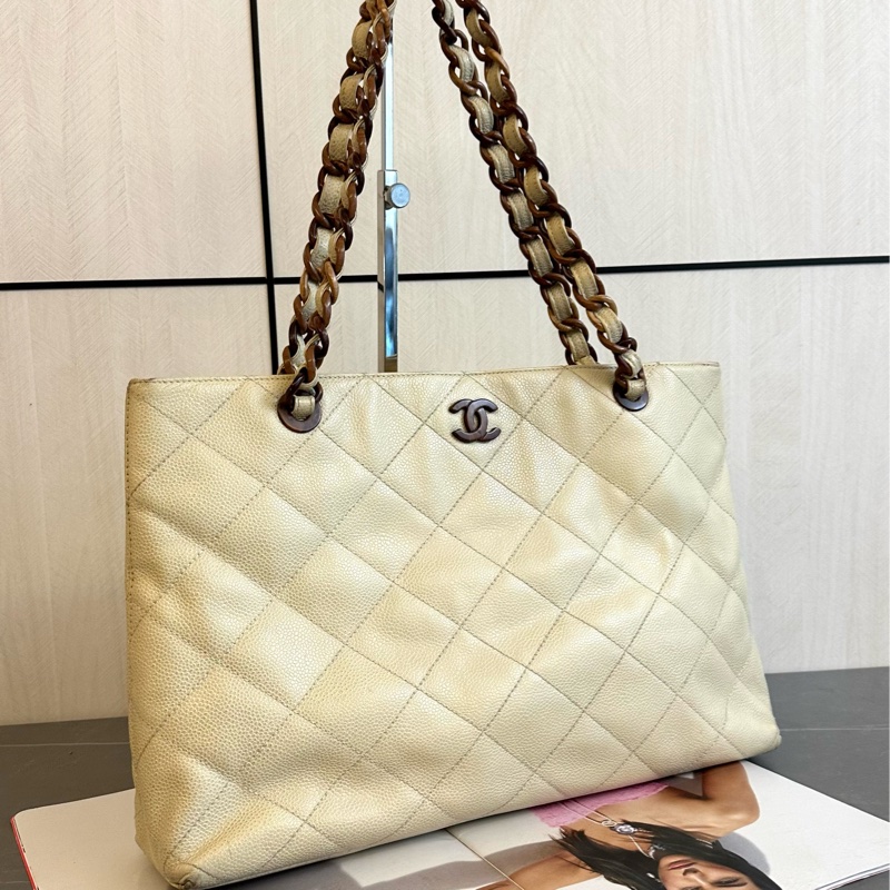 （MYMluxurybag) 🔥Chanel 🔥荔枝皮袋 松木肩帶袋-1