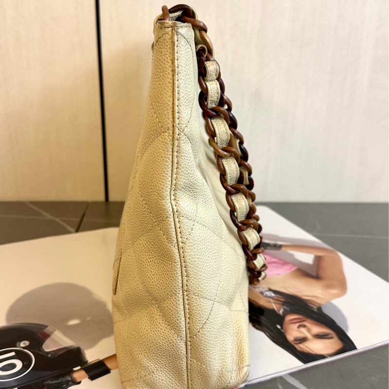 （MYMluxurybag) 🔥Chanel 🔥荔枝皮袋 松木肩帶袋-4