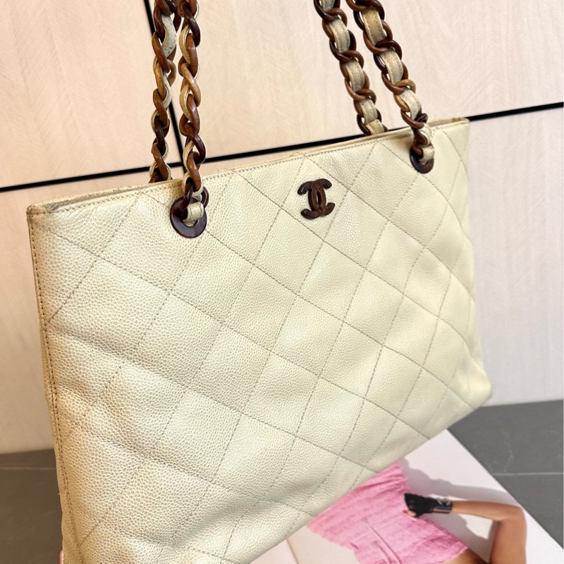 （MYMluxurybag) 🔥Chanel 🔥荔枝皮袋 松木肩帶袋-8