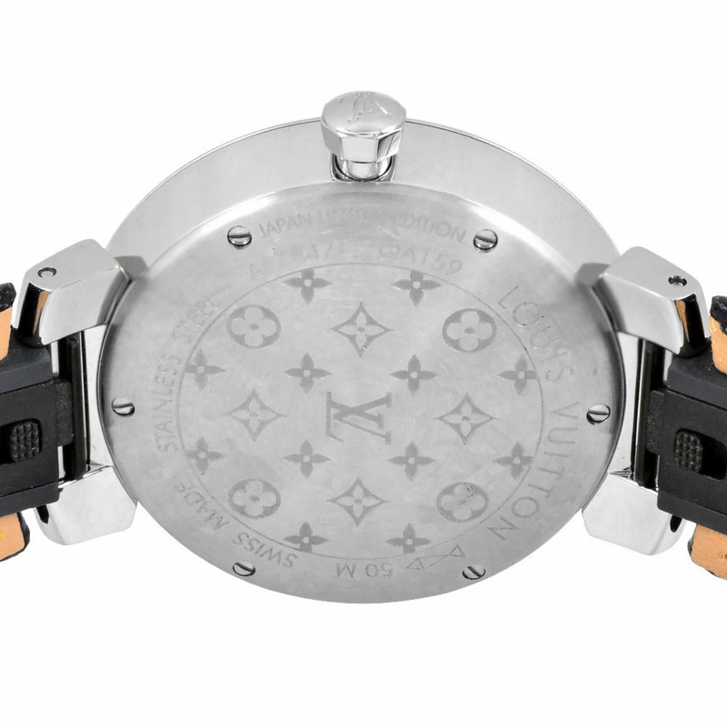 路易威登 LOUIS VUITTON QA159Z Tambour MM Rainbow 手錶 石英 銀 錶盤 多色 SS 女士腕錶-2