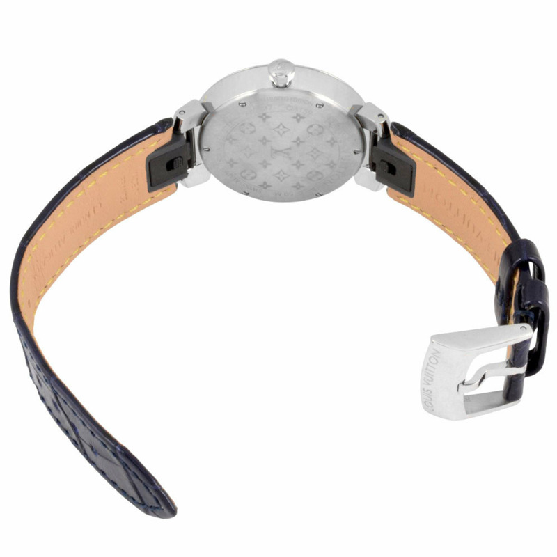 路易威登 LOUIS VUITTON QA159Z Tambour MM Rainbow 手錶 石英 銀 錶盤 多色 SS 女士腕錶-4