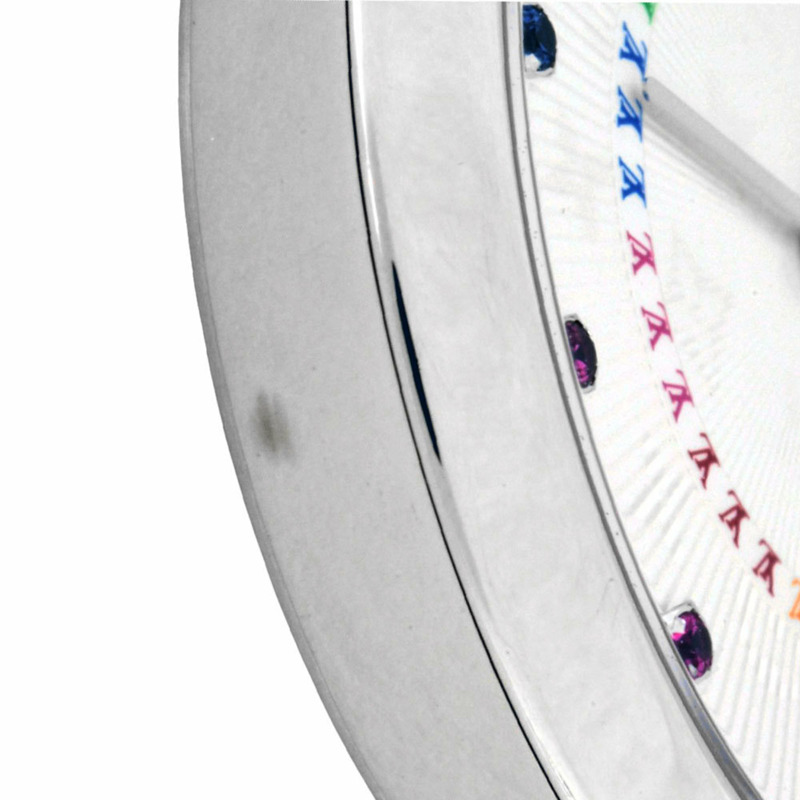 路易威登 LOUIS VUITTON QA159Z Tambour MM Rainbow 手錶 石英 銀 錶盤 多色 SS 女士腕錶-8