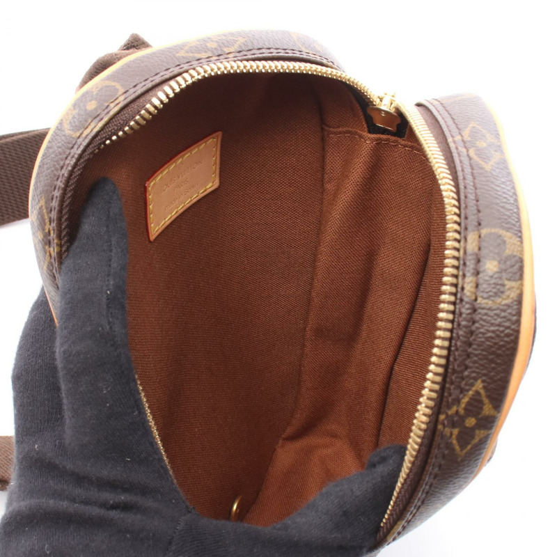 LOUIS VUITTON Pochette Gange 腰包 M51870 Monogram 帆布 棕色 二手 男女通用-2