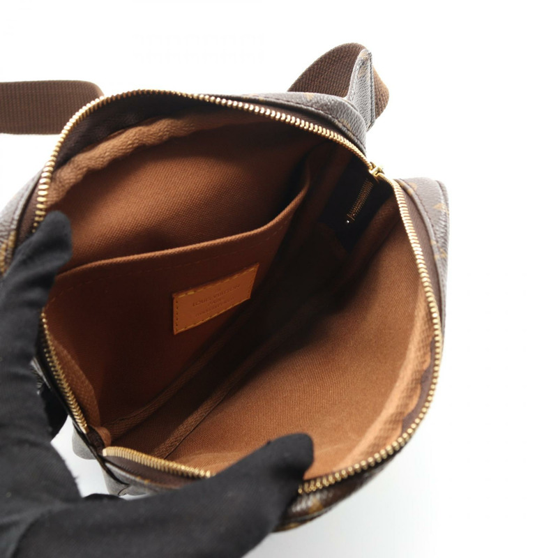 LOUIS VUITTON Bosphore 腰包 M40108 Monogram 帆布皮革棕色二手 LV-2
