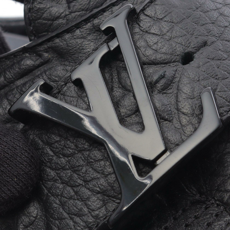 路易威登 LV Easy Line 穆勒鞋 Monogram 帆布涼鞋 黑色真皮男士二手 #6-10