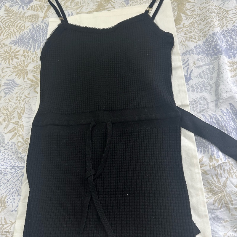 Chanel 香奈兒24A手工坊黑色吊帶 尺碼 36-2