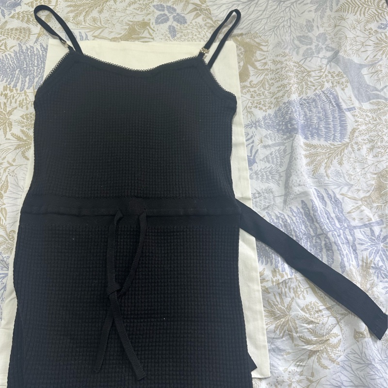 Chanel 香奈兒24A手工坊黑色吊帶 尺碼 36-3