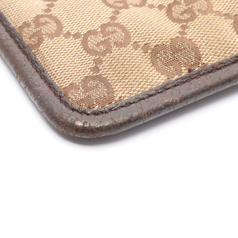 GUCCI GG帆布肩斜背包 27639 帆布皮革 米色棕色 二手-6