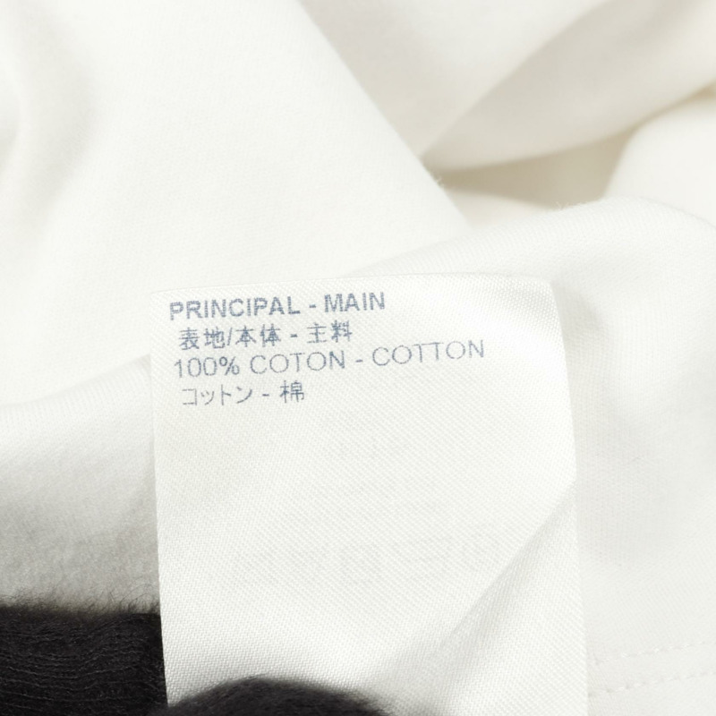 路易威登 Damier 口袋 T 卹 RM201Q CMS H6Y45W 純棉 白色 二手 女款 XS-3