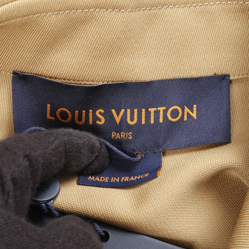 路易威登 (LOUIS VUITTON) 無袖風衣斗篷 RW212W URW FLCO03 羊毛 米色 二手 女款-2