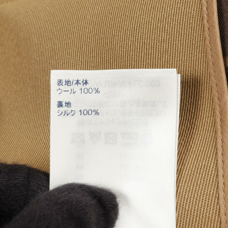 路易威登 (LOUIS VUITTON) 無袖風衣斗篷 RW212W URW FLCO03 羊毛 米色 二手 女款-4