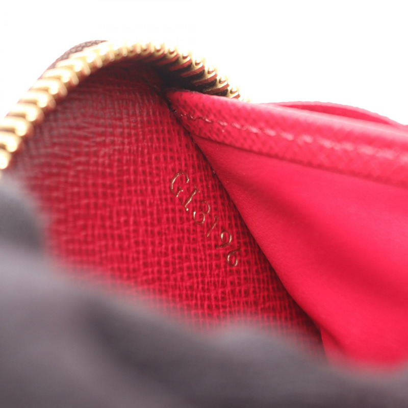 LOUIS VUITTON Zippy around 長版皮夾 M41895 Monogram Brown Fuschia 二手女款-4