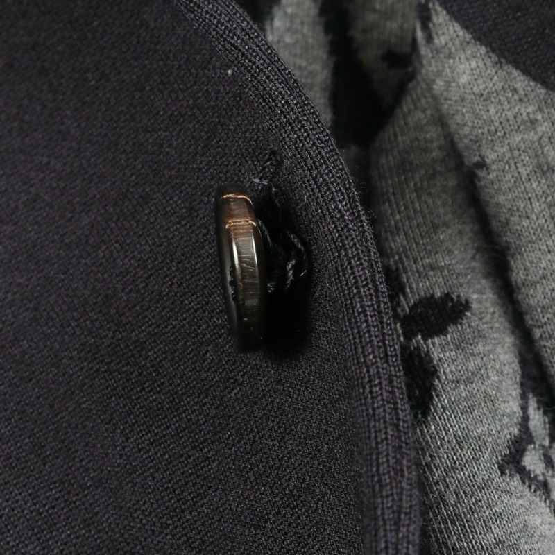 路易威登 (LOUIS VUITTON) 訂製夾克 RM221Q ZLZ HKJ40E 羊毛棉混紡 海軍藍 二手 男款 #48-6