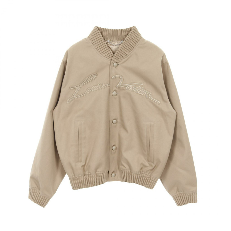 LOUIS VUITTON 刺繡夾克 RM242MQ RM6 HRB40E 聚酯棉米色二手-0
