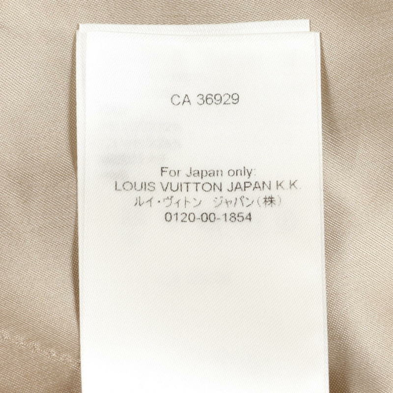 LOUIS VUITTON 刺繡夾克 RM242MQ RM6 HRB40E 聚酯棉米色二手-3