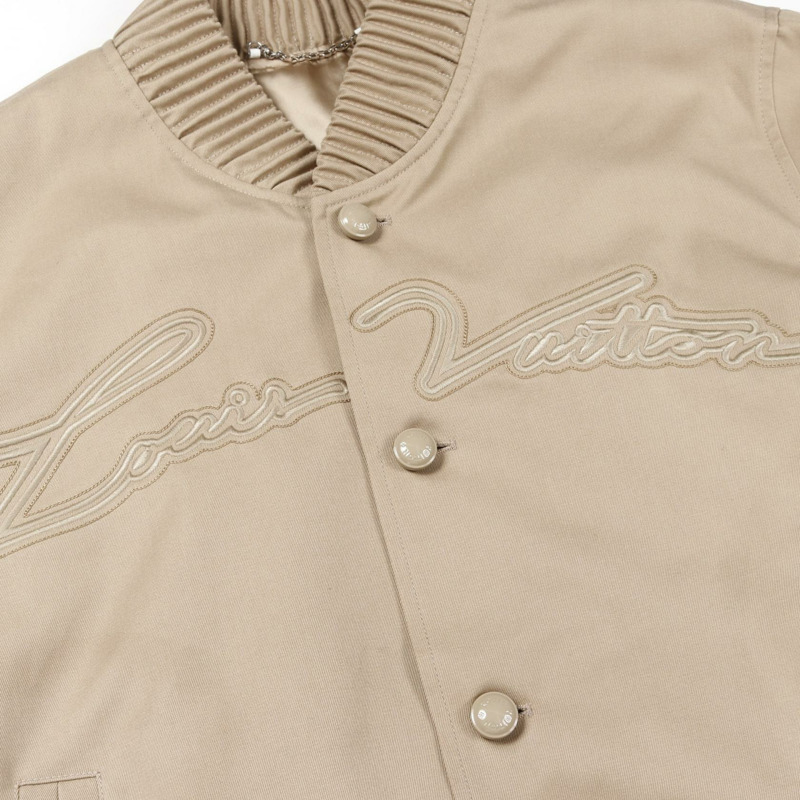 LOUIS VUITTON 刺繡夾克 RM242MQ RM6 HRB40E 聚酯棉米色二手-6