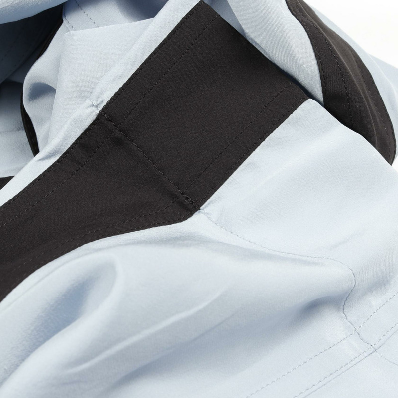 LOUIS VUITTON LV Remix 拼色工裝褲 絲棉 藍黑 二手 女士-8