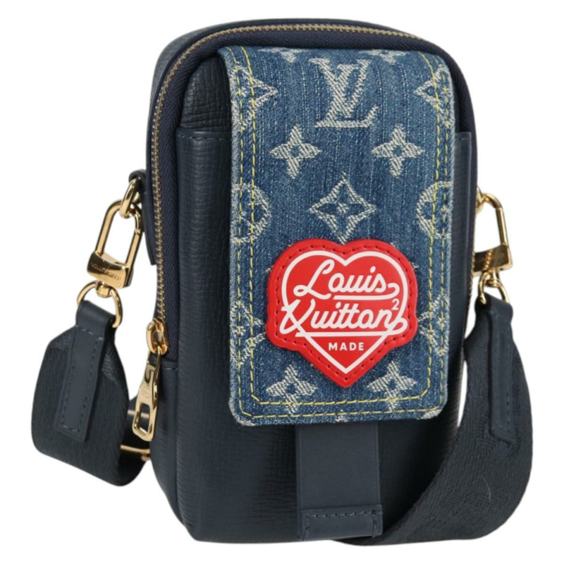 【日本直送】路易威登 LV 方形雙手機包 藍色 M81060 LV 正品 132489M-0