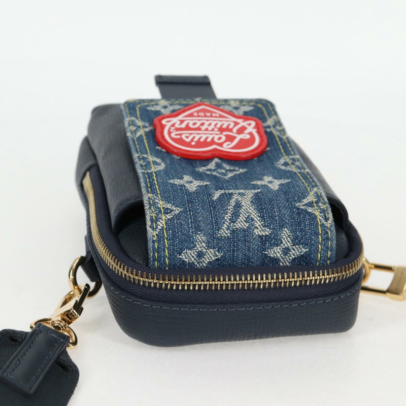 【日本直送】路易威登 LV 方形雙手機包 藍色 M81060 LV 正品 132489M-5