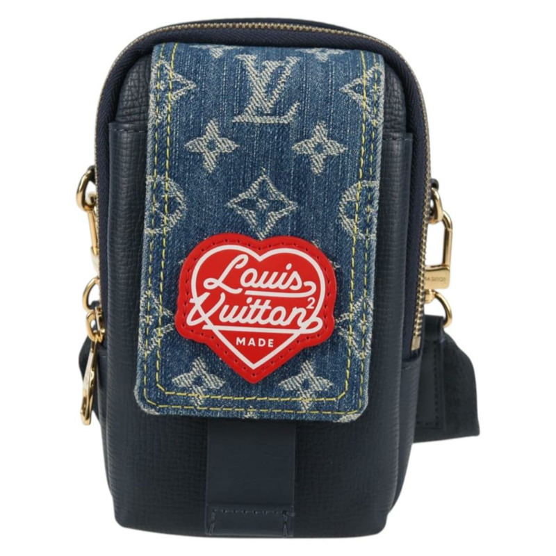 【日本直送】路易威登 LV 方形雙手機包 藍色 M81060 LV 正品 132489M-12