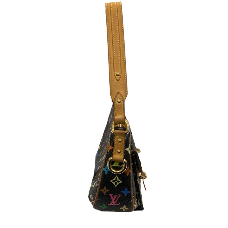 LOUIS VUITTON 路易威登 M40054 Lodge GM PVC帆布 肩背包 黑三彩-3