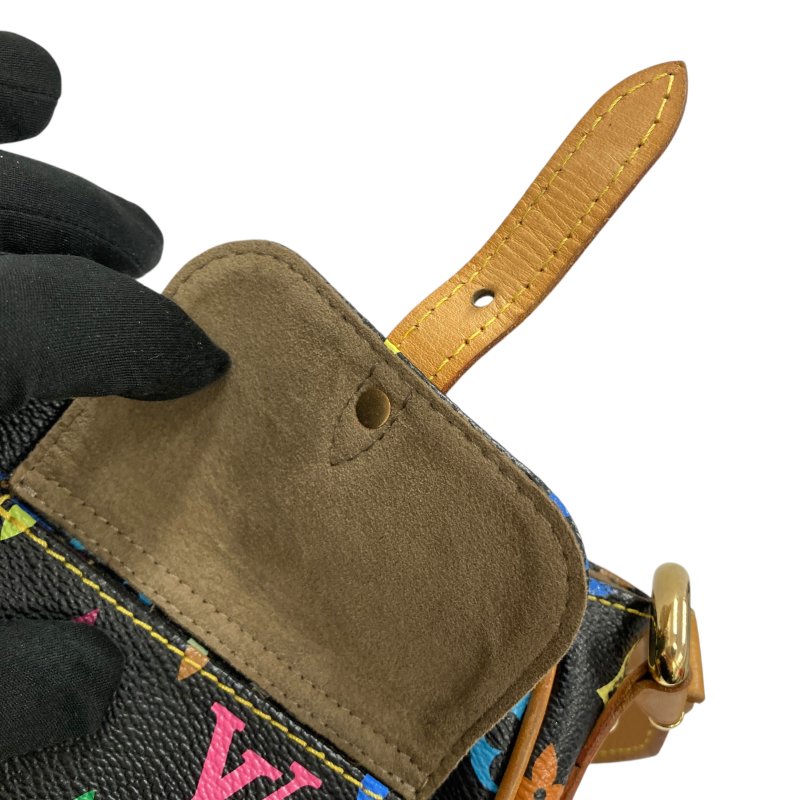 LOUIS VUITTON 路易威登 M40054 Lodge GM PVC帆布 肩背包 黑三彩-14